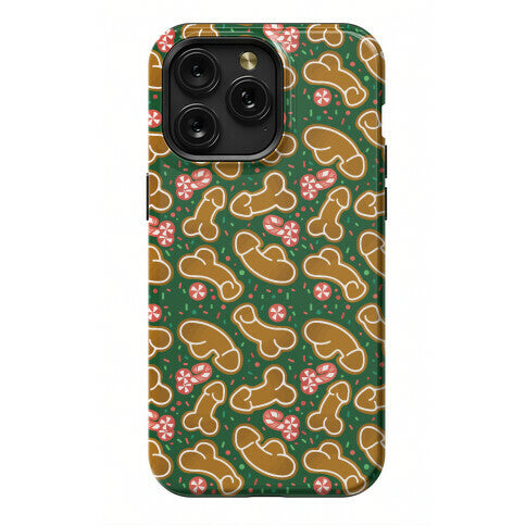 Gingerbread and Candy Cane Penises  Phone Case